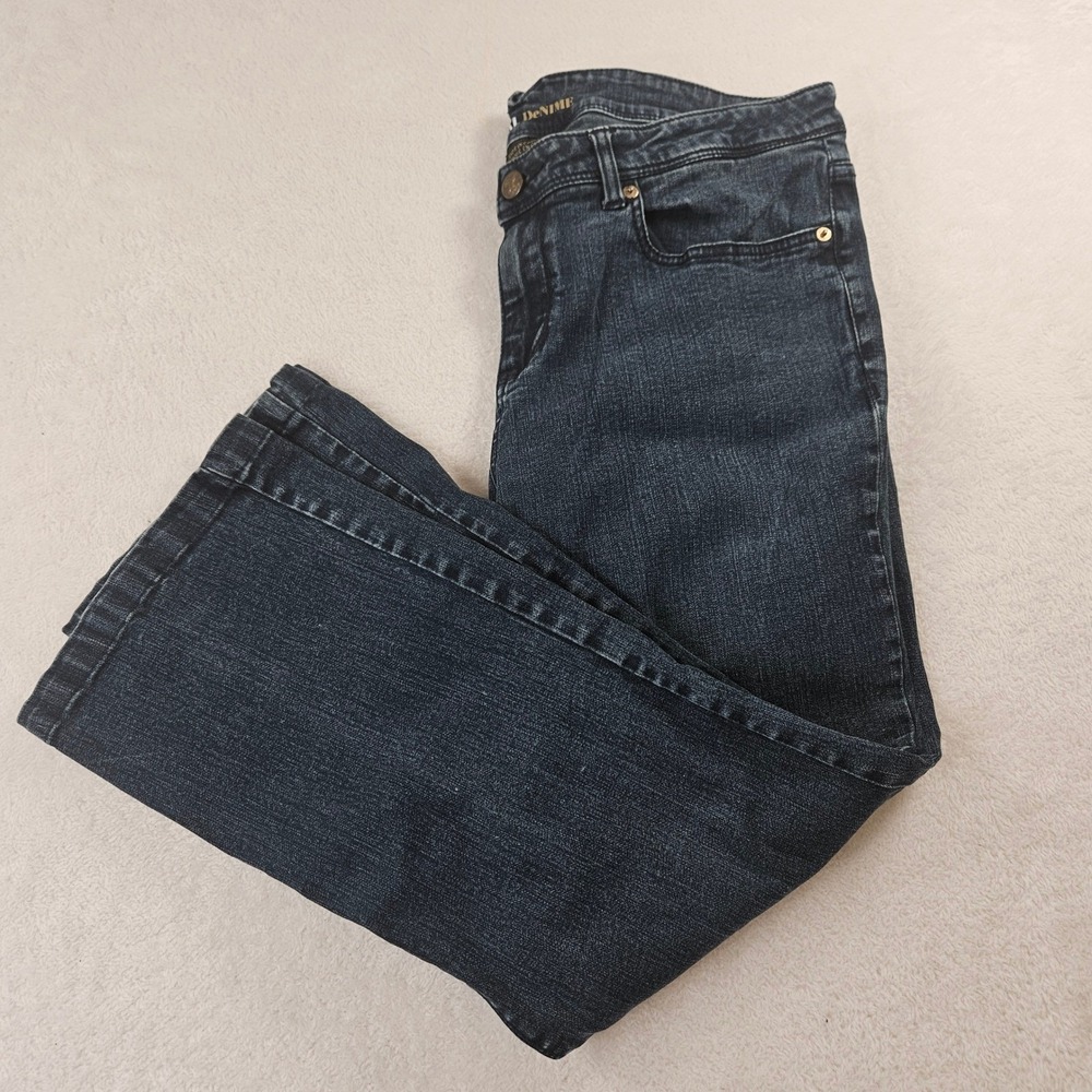 Tribal DeNIME Camille Boot Leg Curvy Fit Jeans Dark Wash Blue Womens Size 14 32